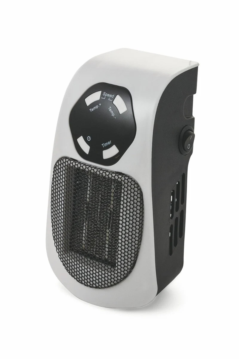Stufa Stufetta da Parete 500W con Telecomando Display LCD Kooper Ghibli Bianco