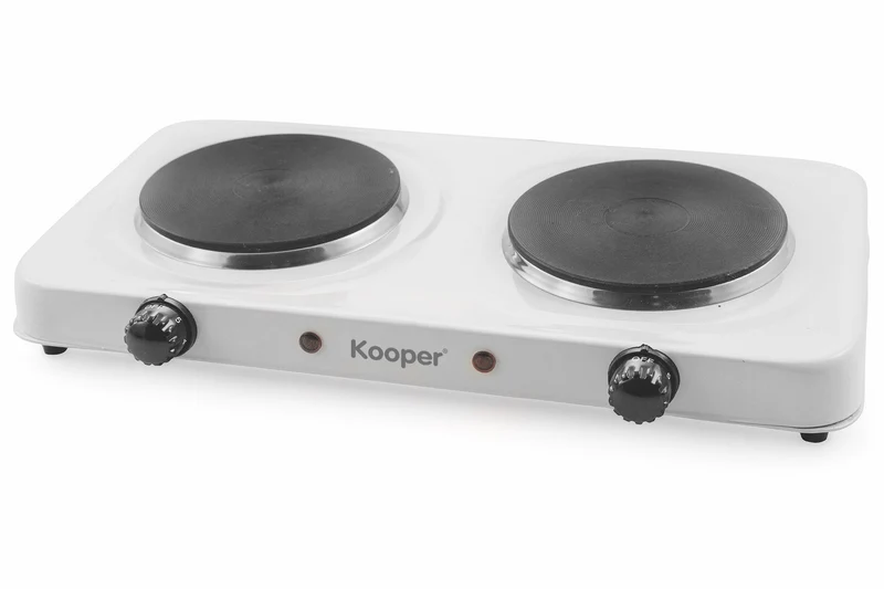 Piastra Fornello Elettrico Doppia Piastra 2000W Kooper Easy