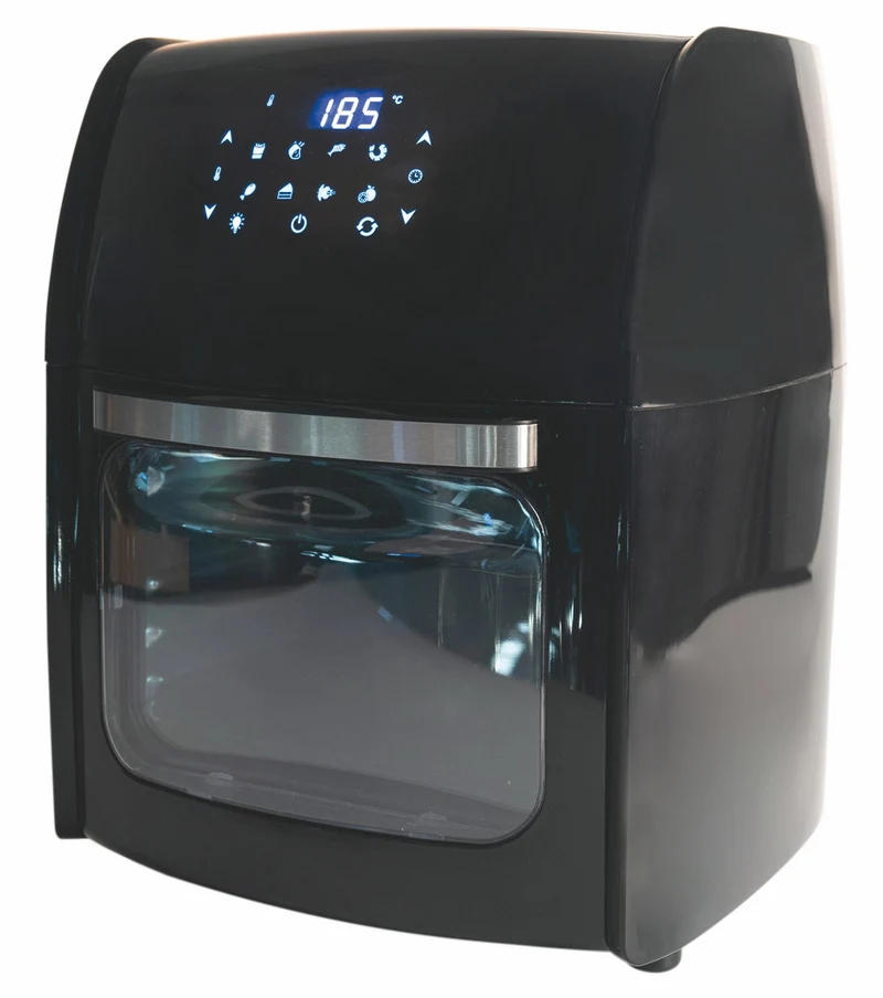 Friggitrice Elettrica ad Aria 4 in 1 1800W 12 Litri 8 Programmi Kooper Nera
