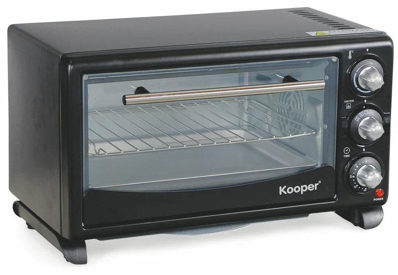 Forno Fornetto Elettrico Ventilato 24 Litri 1380W Kooper Texas 24 Nero