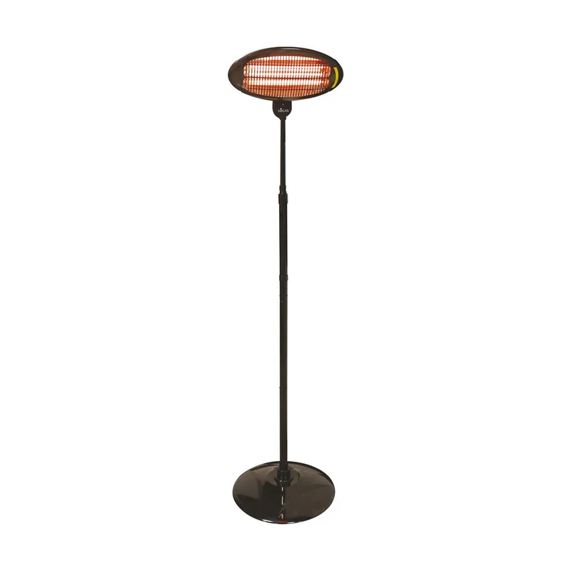 Stufa elettrica "Niklas" con tubi riscaldamento al quarzo stelo h 200 cm