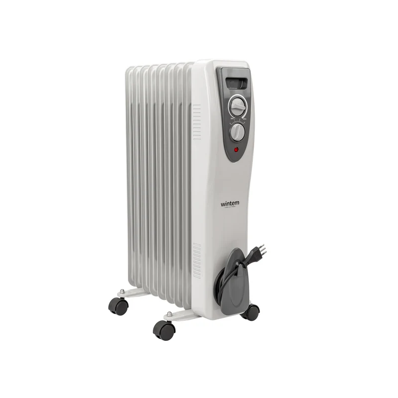 Radiatore Elettrico a Olio 2000W - Portatile a 9 Elementi