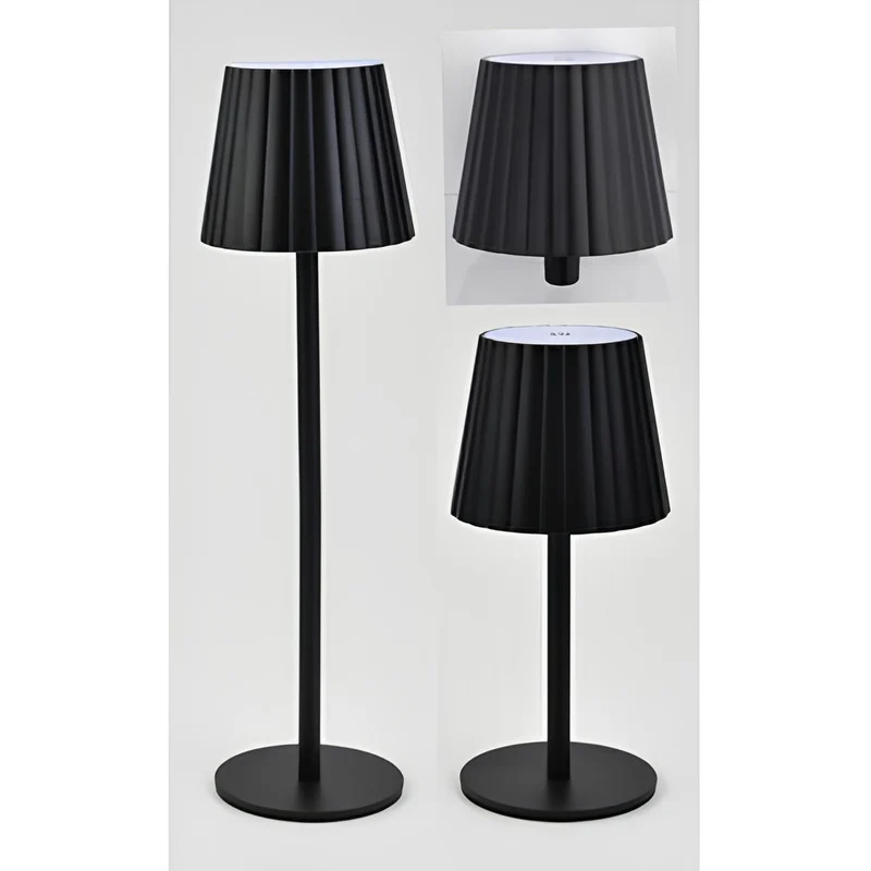 LAMPADA LED RICARICABILE 3 IN 1 ALBA NERO
