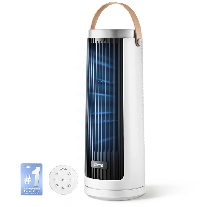 Levoit Windi Mini - Small Quiet Desk Fan with Remote