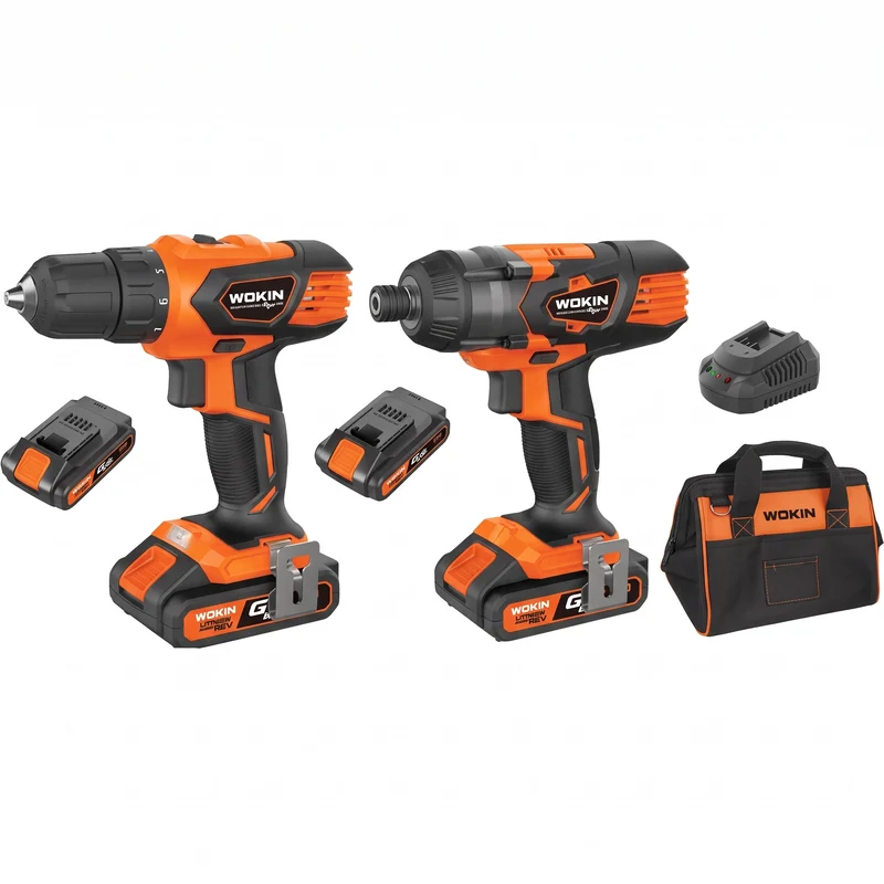 TRAPANO + AVVITATORE IMPULSI BATT GP20V 628002 WOKIN