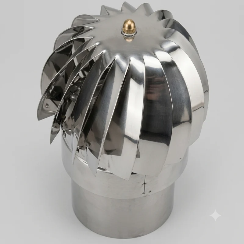 VENTOLINO GIREVOLE BASE TONDA MASCHIO INOX 304
