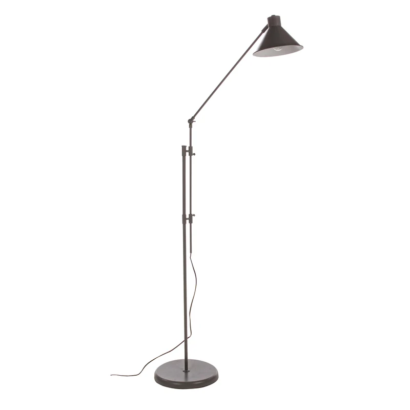 Piantana "Essential" grigio in metallo h 195 cm
