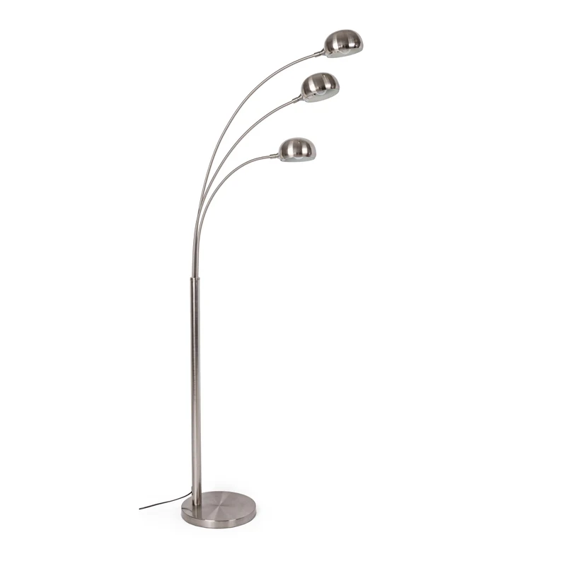 Piantana "Atmosphere" argento in acciaio h 180 cm