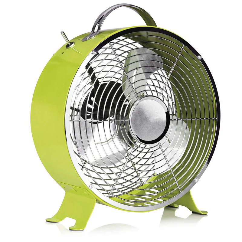 Ventilatore da tavolo Box fan Vintage con 4 pale in metallo 20 w Ø 20 cm