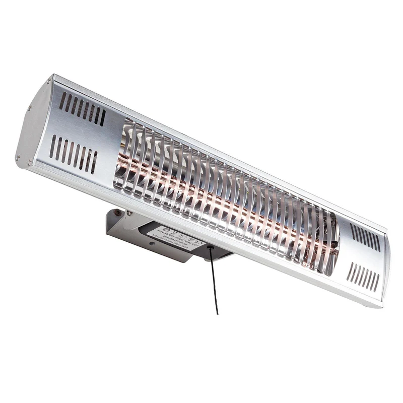 Lampada riscaldante elettrica helsinki per patio e gazebo stufa 1500 w per esterno