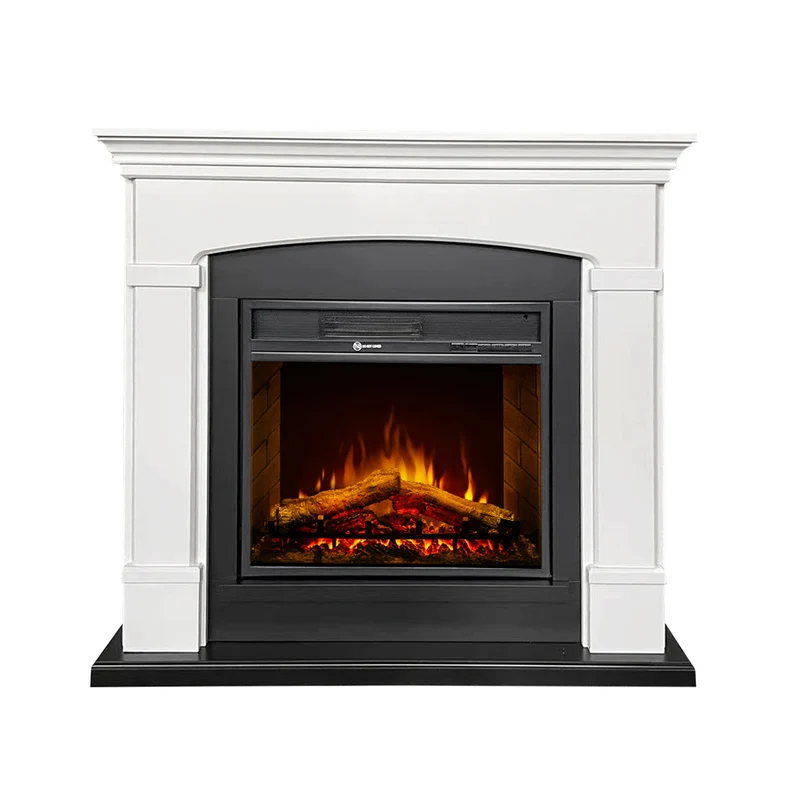Camino elettrico da terra "Adams" in legno 1800 W arredamento Moderno