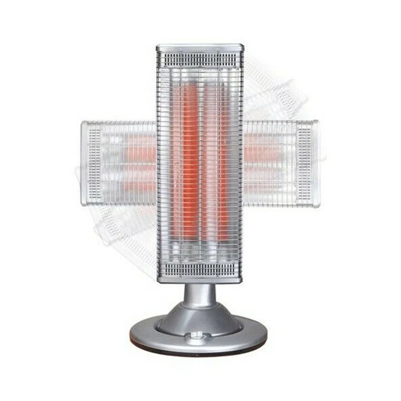 Stufetta da terra al carbonio "Torretta" oscillante 1200 W con spegnimento automatico