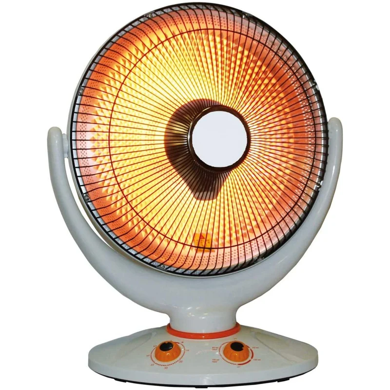 Stufetta da terra alogena "Parabola" oscillante 1000 W con spegnimento automatico