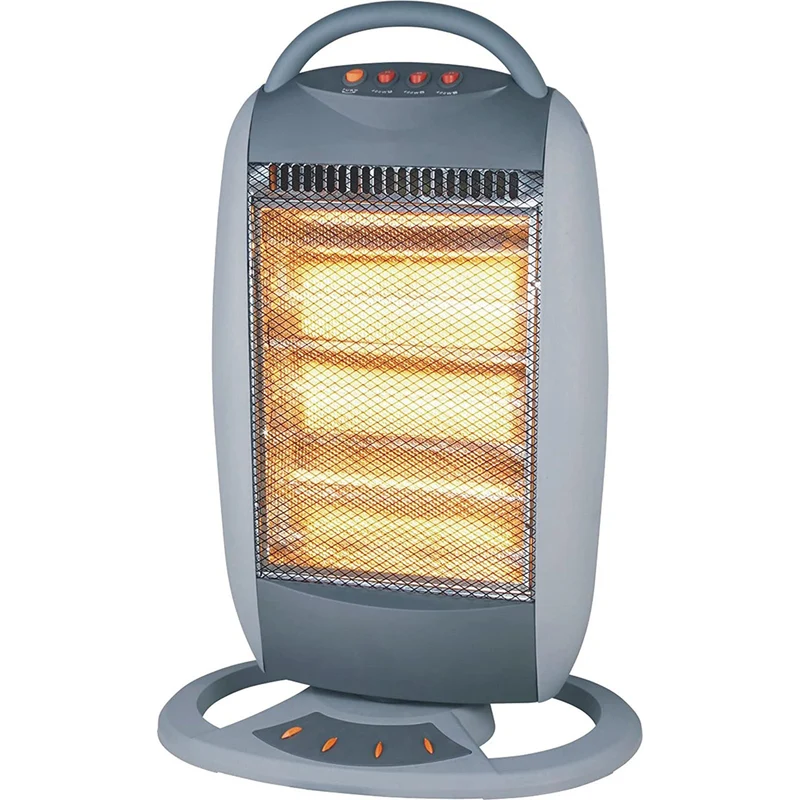 Stufetta da terra alogena "Classic" oscillante 400/800/1200 W con spegnimento automatico