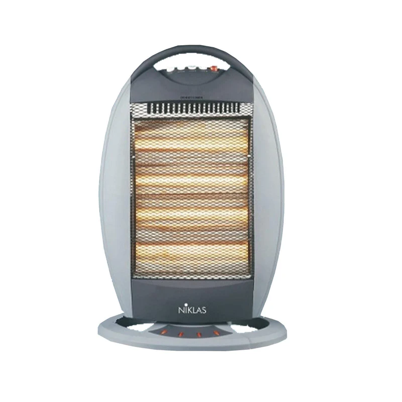 Stufetta da terra alogena "Maxi" oscillante 400/800/1200/1600 W con spegnimento automatico