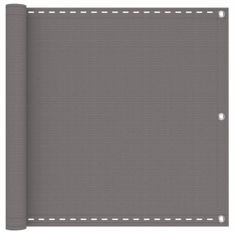 Schermo da balcone Grigio Chiaro 90 x 400 cm HDPE e alluminio 4003253