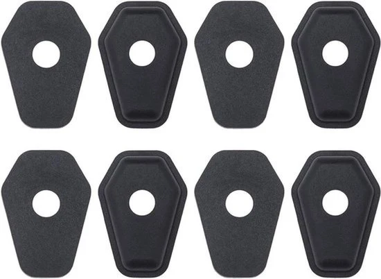 Indicatore di Direzione per Motori - Adattatori Piastre Neri - Compatibili - SXR600 750 1000 SV650 1000 DL650 - 4 Pezzi - Anteriore e Posteriore - Adatto per Moto Modello - Parti di Ricambio.