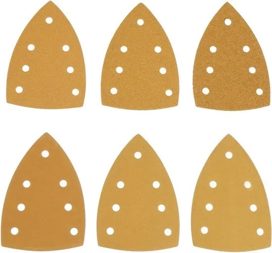 Schuurpapier a Grit - Compatibile con Multi-Sanders - Dimensione del Graan 150x100mm - 60 pezzi - Grit 40 60 80 120 180 240