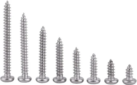 Assortimento di Viti in Acciaio Inox per Legno - Viti a Testa Sferica - Pacchetto da 200 pezzi