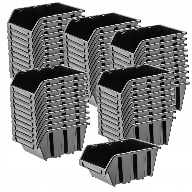 Set di 50 vassoi portaoggetti da officina KADAX, dimensioni: 115x80 mm.