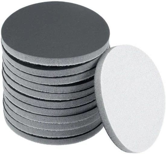 Piastra abrasiva - 3 cm - B/N - Spugna abrasiva - Auto per legno piastrelle di gesso metallo - Corundio marrone - 3000 grana - 20 pezzi