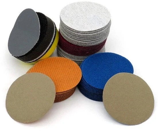 Set di dischi abrasivi - 10 pezzi - Secco o Umido - A spina e a nastro - Carta abrasiva - Disco abrasivo - Panno di pulizia - 80 Grits