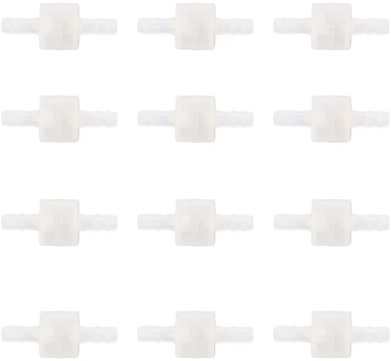 Valvola di ritorno senza odore - buona resistenza all'ozono - 6mm - resistente alla corrosione - accessori per apparecchiature mediche - trasparente