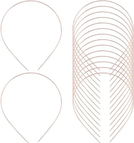 Bande per capelli in metallo - 30 pezzi - 1mm spessore - finitura liscia - per capelli uomo e donna - per corone e chignon - chiusura - set di 30 bande per capelli in metallo