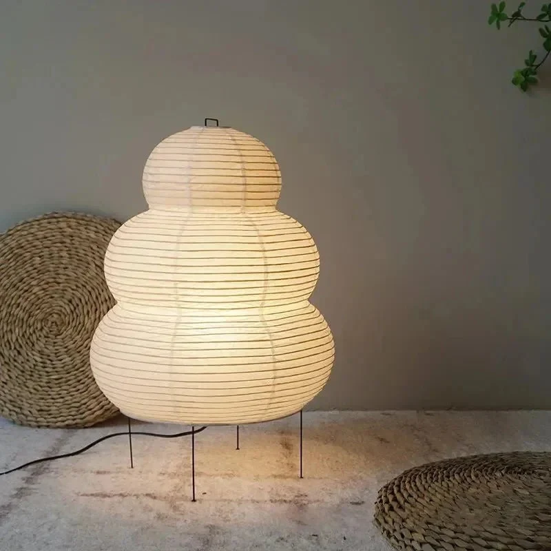Hikari Washi Lampada da Terra in Carta di Riso Stile Giapponese
