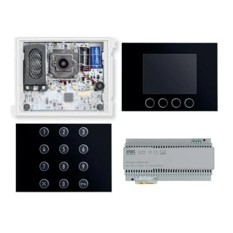 URMET 1783/733 - Kit base impianto video Digitale, Alpha, tastiera e display