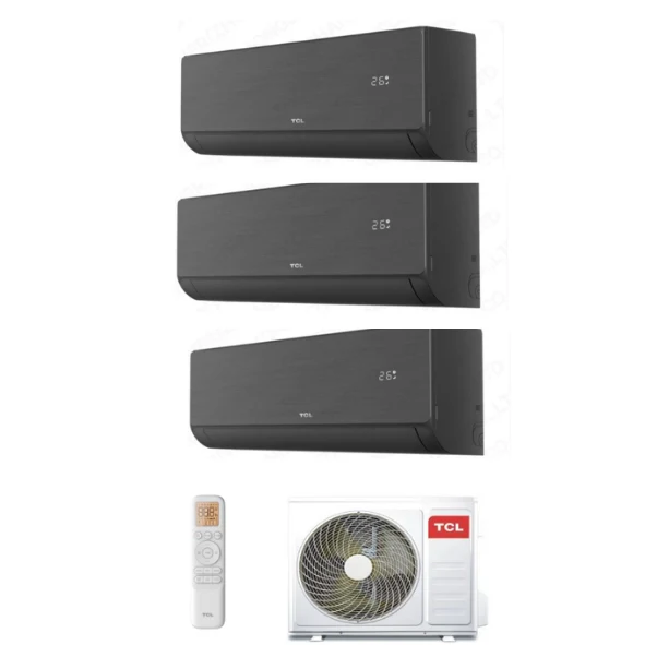 Condizionatore Climatizzatore Trial Split Inverter TCL Modello Serie SaveIN F8 Wi Fi 9000+12000+12000 BTU Con MT2730 R-32 Wi-Fi Integrato 9+12+12