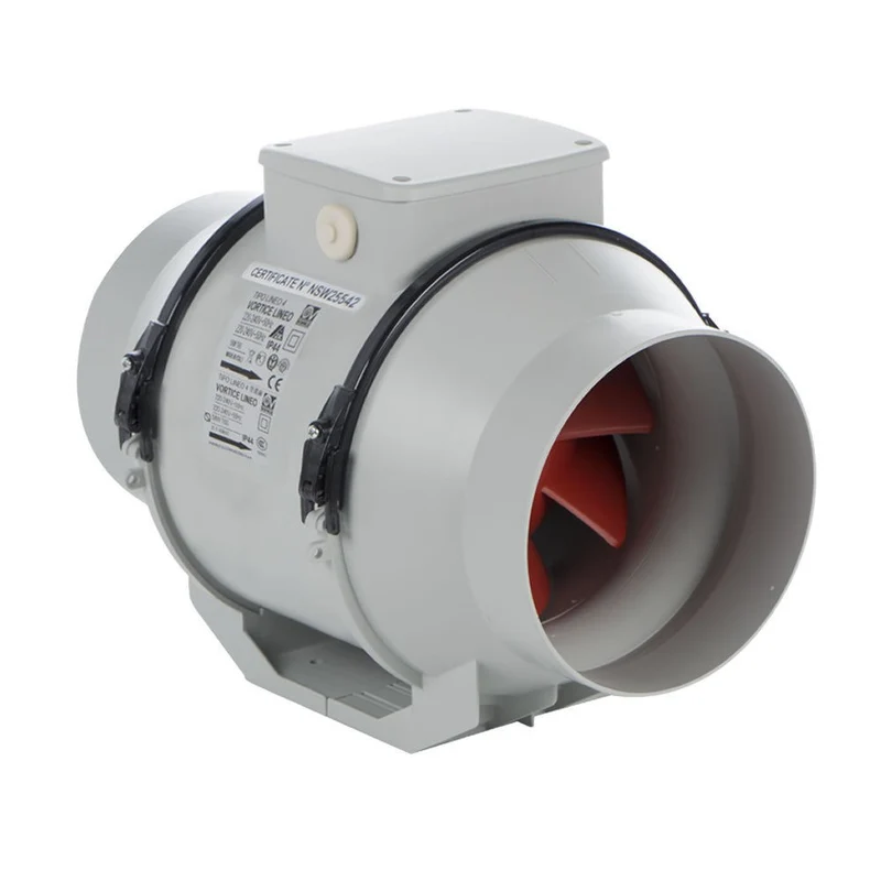 ASPIRATORE CENTRIFUGO ASSIALE IN LINEA VORTICE LINEO 125 V0