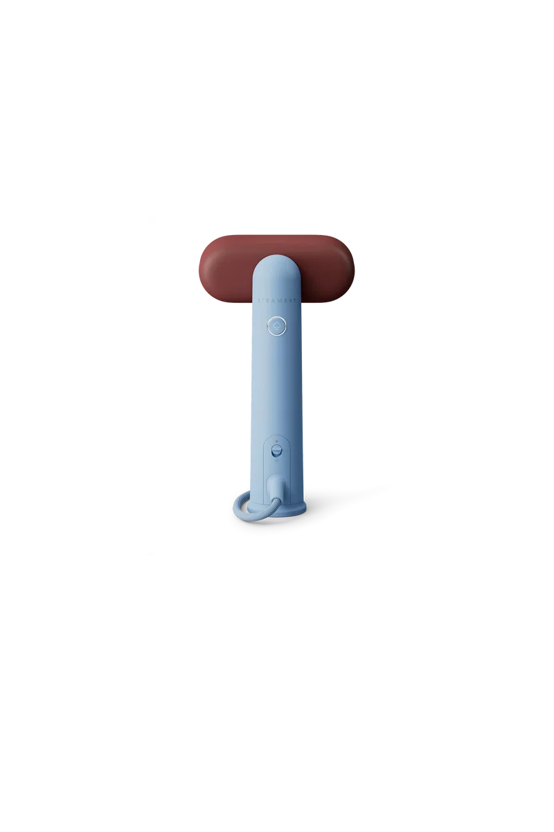 Steamery Stockholm Cirrus Lite Travel Steamer Sky & Terra – Stiratore Verticale Portatile Sky Blue e Terra