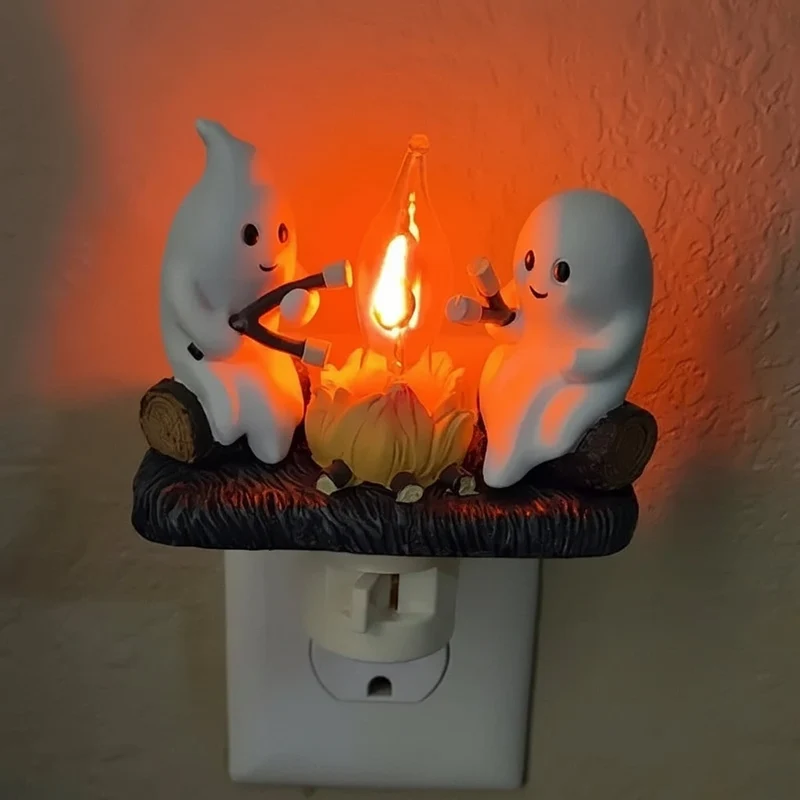 Halloween Ghost Night Light for the Bedroom with LED Touch Control for Children's Reading