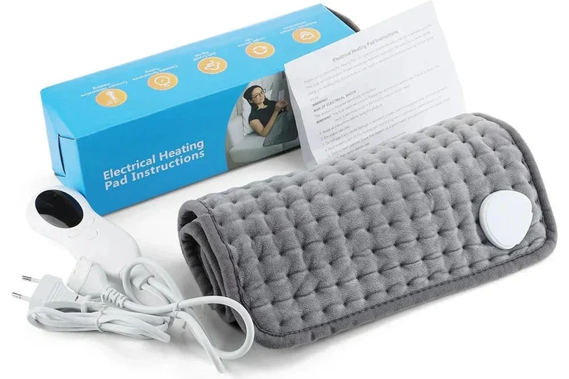 Electric Heating Pad Made of Soft Plush with Temperature Control and Timer