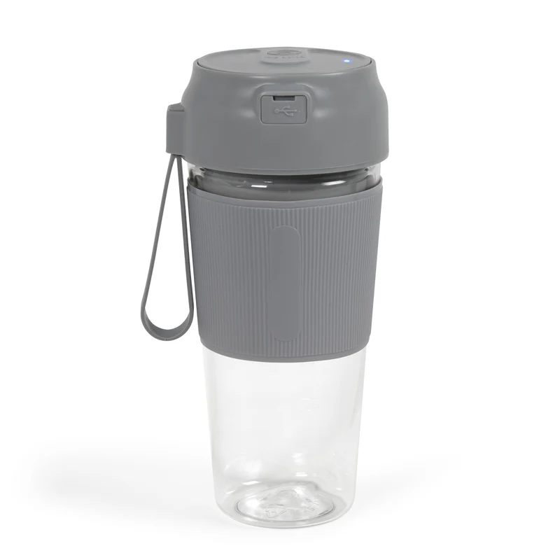Delta Portable Blender Grey– Frullatore Portatile Ricaricabile con Bottiglia To-Go