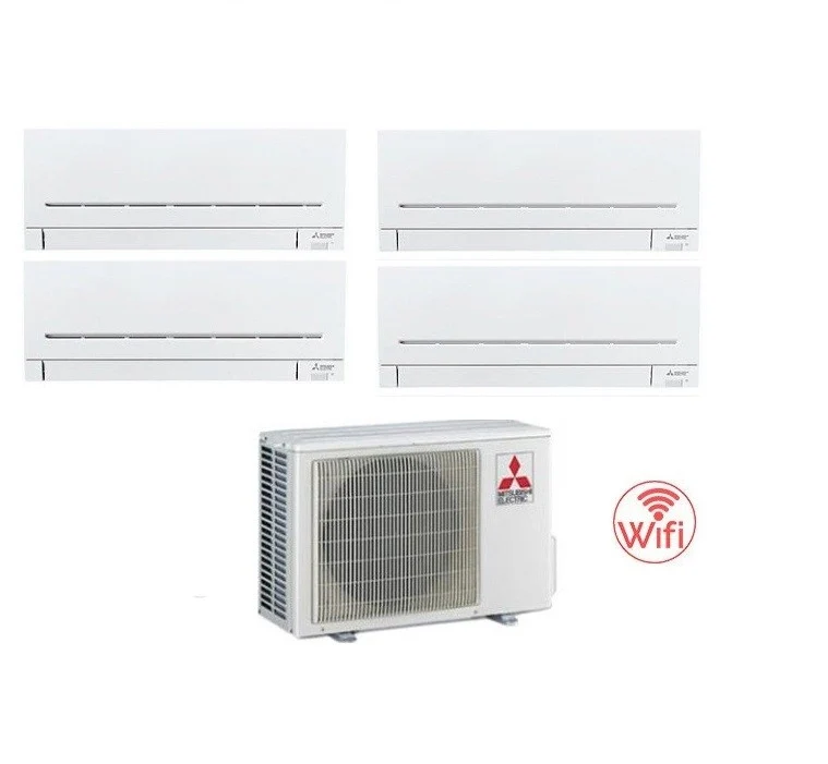 Condizionatore Climatizzatore Mitsubishi Electric MSZ-APVGK Quadri Split Inverter R32 Wi-Fi 9000+9000+12000+12000 Con MXZ-4F72VF4