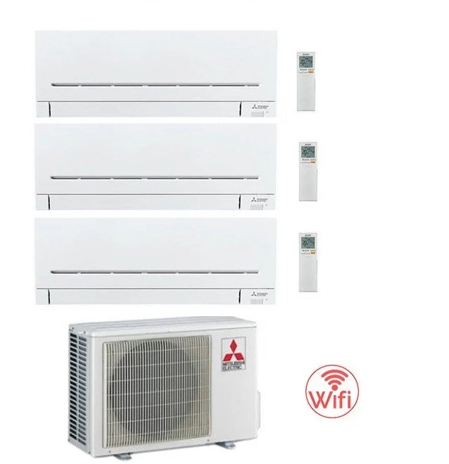 Condizionatore Climatizzatore Mitsubishi Electric MSZ-APVGK Trial Split Inverter R32 Wi-Fi 9000+9000+15000 Con MXZ-3F68VF4