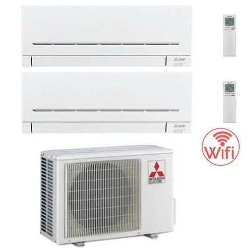 Condizionatore Climatizzatore Mitsubishi Electric MSZ-APVGK Dual Split Inverter R32 Wi-Fi 12000+12000 Con MXZ-2F53VF4