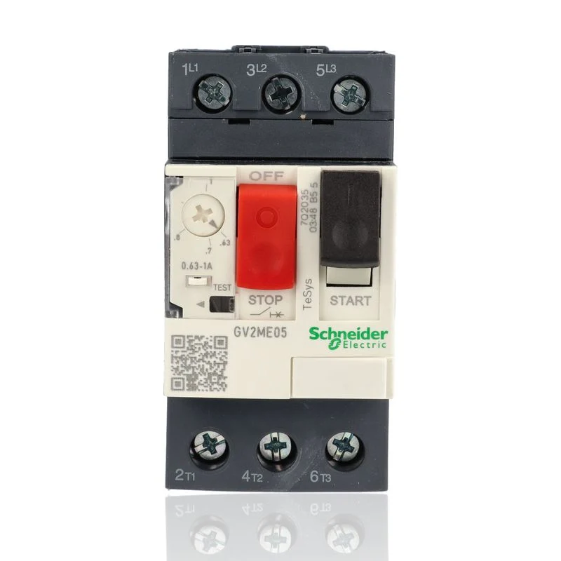 SCHNEIDER GV2ME05 - Salvamotore TeSys GV2 0,63-1A 0,25kW 100kA Pulsanti