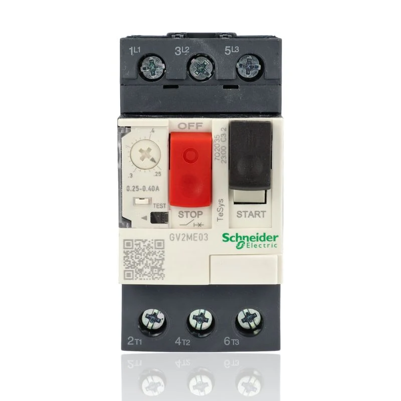 SCHNEIDER GV2ME03 - Salvamotore TeSys GV2 0,25-0,40A 0,09kW 100kA Pulsanti