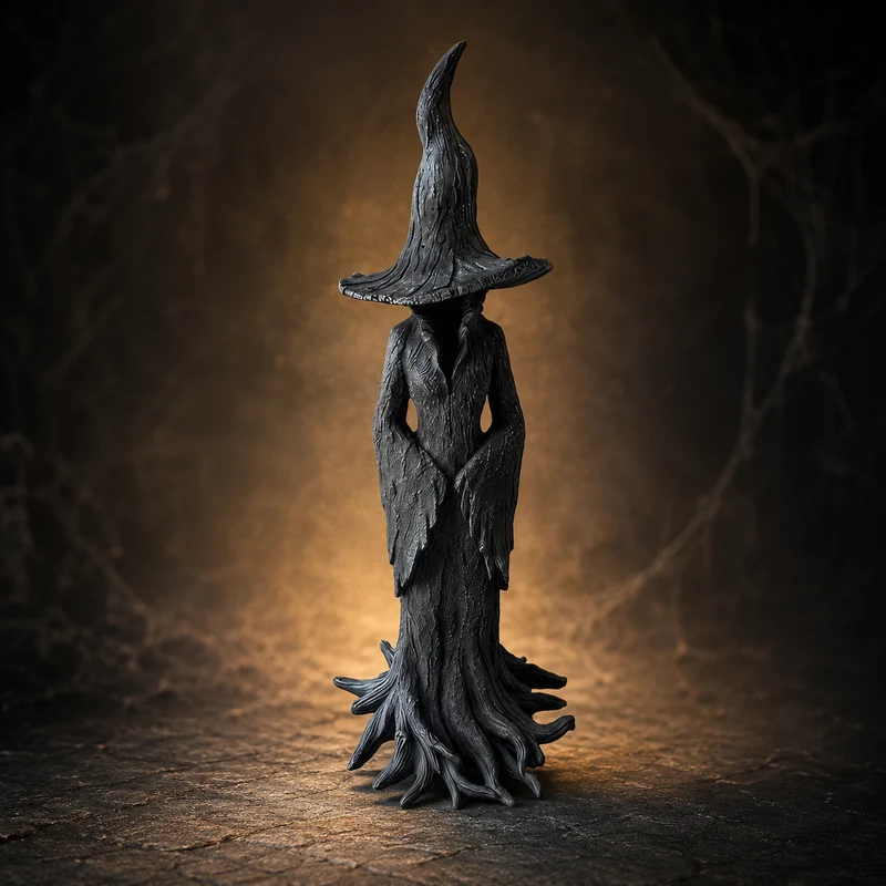 Halloween Gothic Faceless Witch Decorative Figurine for a Party
