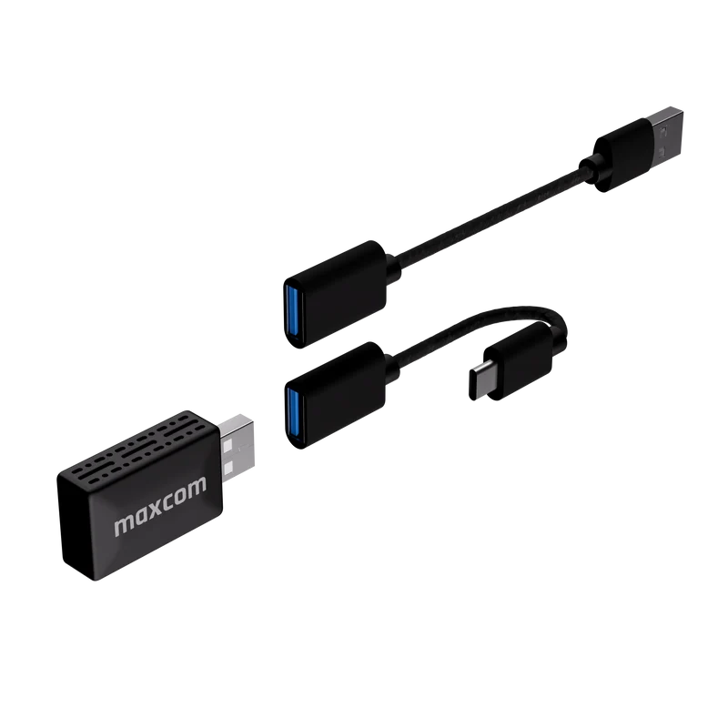 MAXCOM MC02 Wave Adapter Wireless Auto – Connessione CarPlay e Android Auto Senza Fili