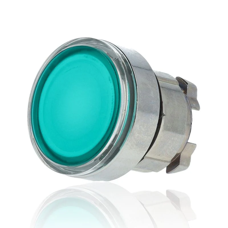 SCHNEIDER ZB4BW333 - Testa pulsante luminoso verde led