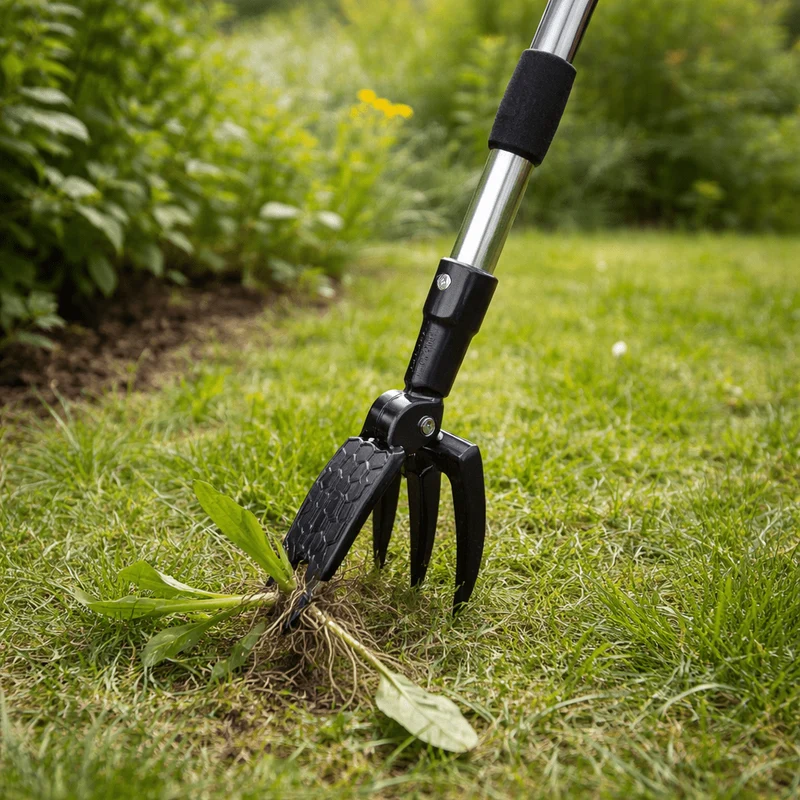 Estirpatore Erbacce Ergonomico Verticale in Acciaio 122 cm