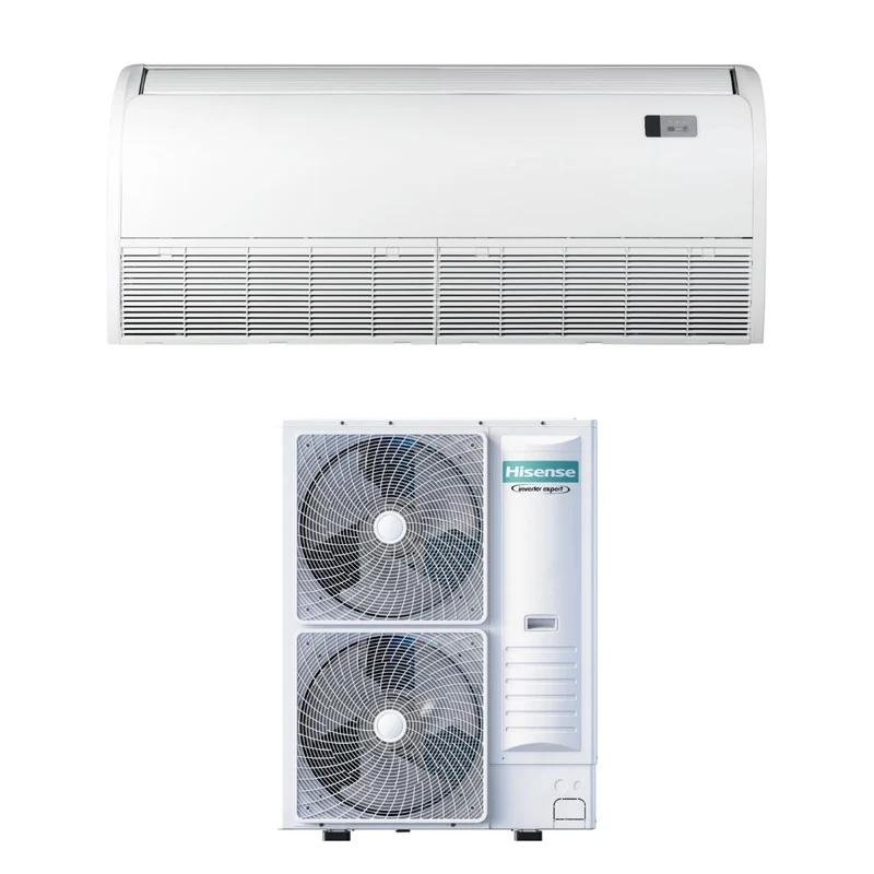 Condizionatore Climatizzatore Hisense Inverter A Pavimento/Soffitto Monosplit Trifase R-32 AUV125UR4RC8/AUW125U6RN8 42000 BTU Wi-Fi Optional