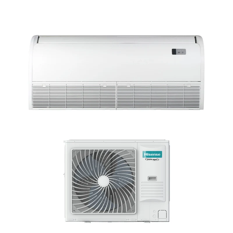 Condizionatore Climatizzatore Hisense Inverter A Pavimento/Soffitto Monosplit R-32 AUV105UR4RC8/AUW105U4RK8 36000 BTU Wi-Fi Optional - Comando Incluso
