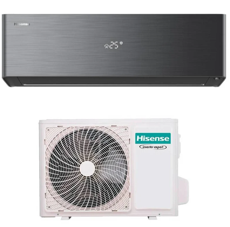 Condizionatore Climatizzatore Hisense Monosplit Inverter R-32 Modello Energy Pro X Black 9000 BTU QH25XV4BG Wi-Fi Integrato