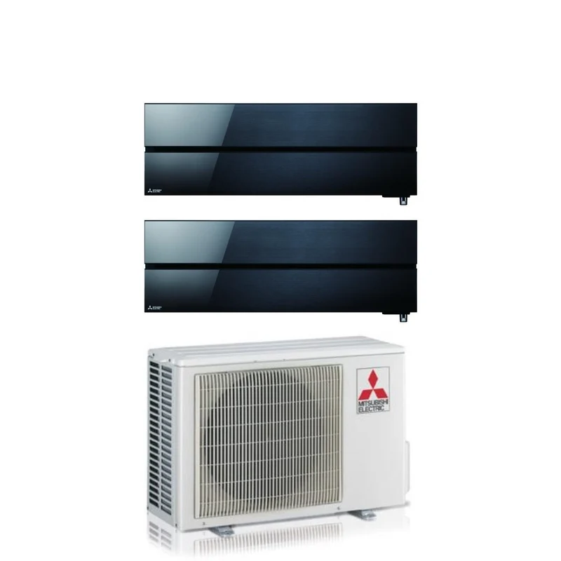 Condizionatore Climatizzatore Mitsubishi Electric Dual Split Kirigamine Style Onyx Black R-32 9000+18000 BTU Con MXZ-2F53VF4 9+18