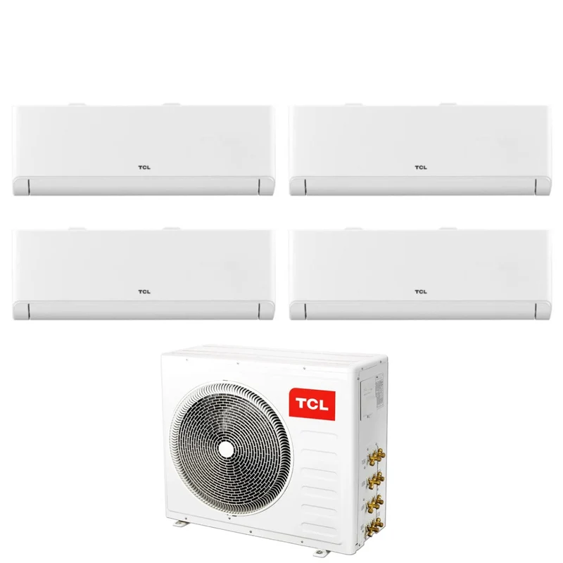 Condizionatore Climatizzatore Quadri Split Inverter TCL Modello BreezeIN P5 9000+12000+12000+12000 BTU Con MT3240 R-32 Wi-Fi Integrato 9+12+12+12